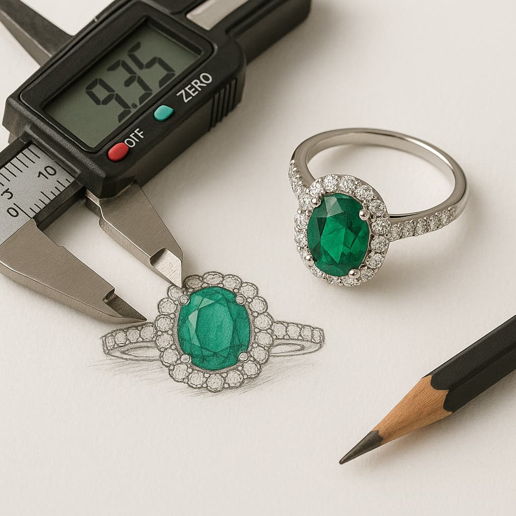 Custom jewelry design process