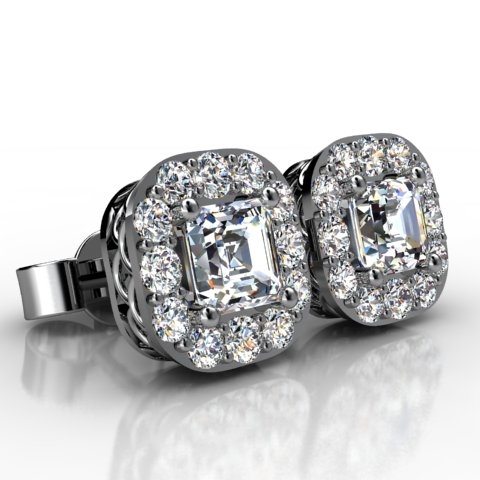 18k White Gold Earring 1.556ct - 3600701-18kw